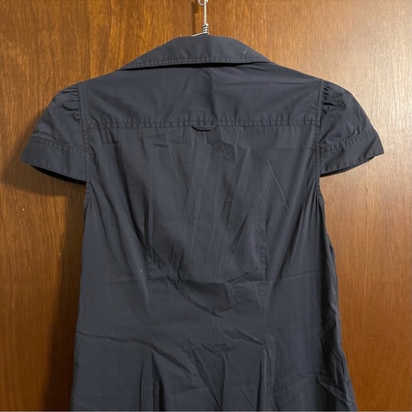BCBGMAXAZRIA Woman's Collared Navy Mini Dress Size Small - Picture 6 of 8